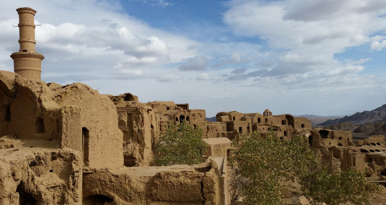 Die historische Wüstenstadt Kharanaq in der Region Yazd