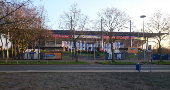 Blick von der JH auf das Stadion des MSV Duisburg