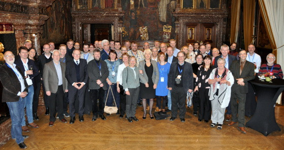 Die Gäste der Europakonferenz im Rathaus Antwerpens...