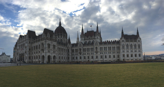 Das Ungarische Parlament, eines der Wahrzeichen der Stadt