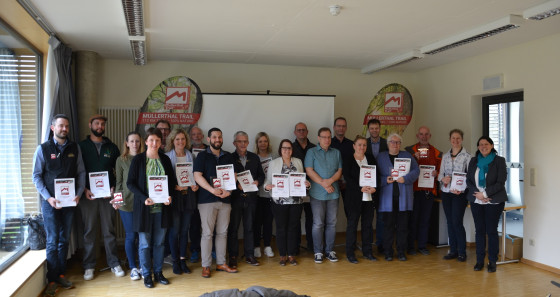 Am 16. April wurden 27 wanderfreundliche Betriebe in der Region Müllerthal – Kleine Luxemburger Schweiz als „Mullerthal Trail Partner“ ausgezeichnet. 