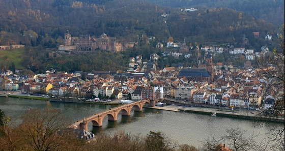Heidelberg liegt direkt am Neckar.
