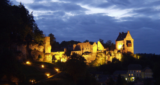 The castle of Larochette is located in the heart of the Mullerthal Region – Luxembourg’s Little Switzerland. © Marc Siebenaler / LFT