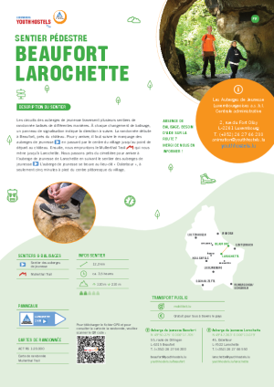 Hiking trail Beaufort-Larochette