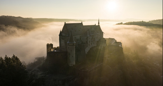 Das feudale Schloss von Vianden ist in ganz Europa bekannt. © Visit Eislek