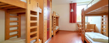 Modern shared rooms for everyone, like at our capital's hostel.