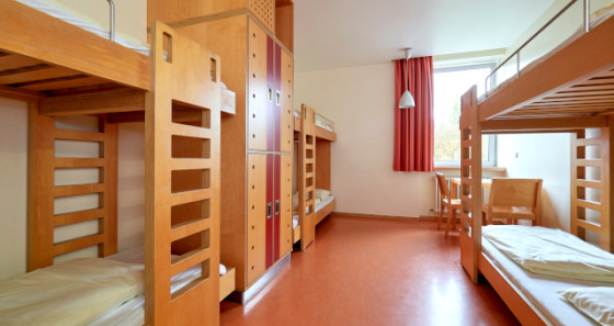 Modern shared rooms for everyone, like at our capital's hostel.