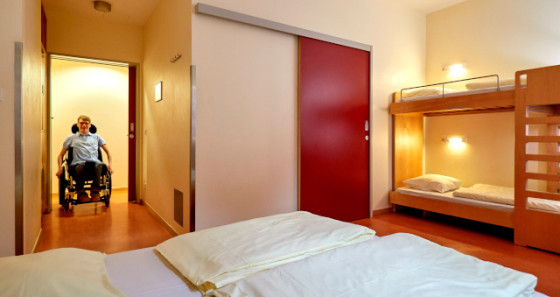 Many hostels have accessible rooms.