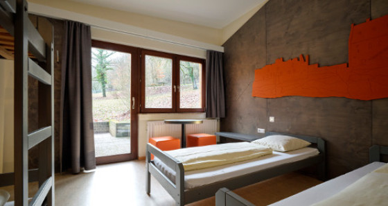 ... with a total of 5 beds, including one four-bed room and one single room.