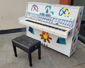 Urban Piano at the Youth Hostel Luxembourg in 2023