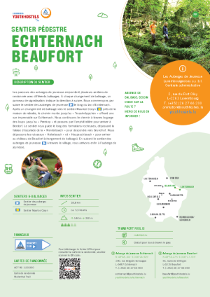 Hiking trail Echternach-Beaufort