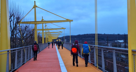 Esch-Belval - Die längste Fahrradbrücke europas