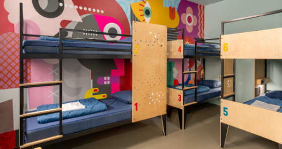 Stayokay Amsterdam Stadsdoelen offers a comfortable mix of shared dorms and private rooms © Taco Van Der Werf