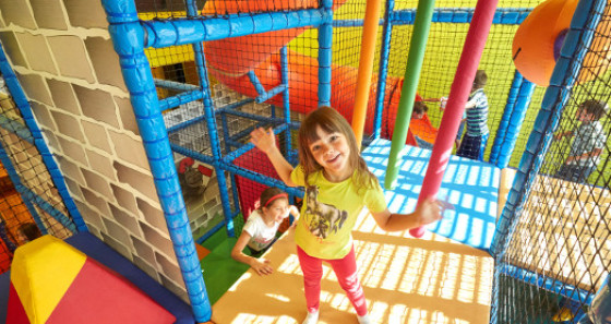 Kids can have fun on the indoor playground