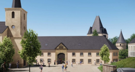 Vue place centrale Centre Hollenfels