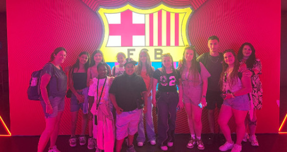 Die Gruppe tauchte in die glorreiche Geschichte des „FC Barcelona“ ein und ließ sich von der Atmosphäre im Stadion beeindrucken.