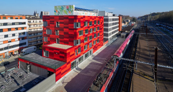 The youth hostel Esch is located directly at the train station