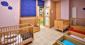 Auch für ausreichend Schlaf ist für die Kleinsten gesorgt.