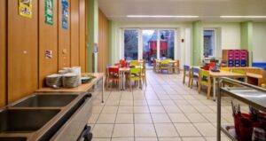 Auch in der Maison Relais-Crèche wird gemeinsam zu Mittag gegessen.