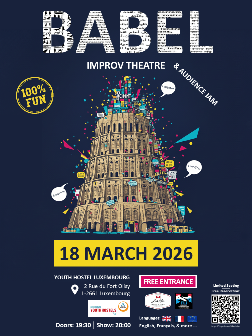 BABEL – The show where all languages take to the stage! - Youth Hostels